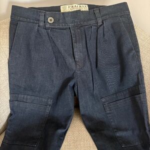 Prairie Underground pleated crop jeans size Small